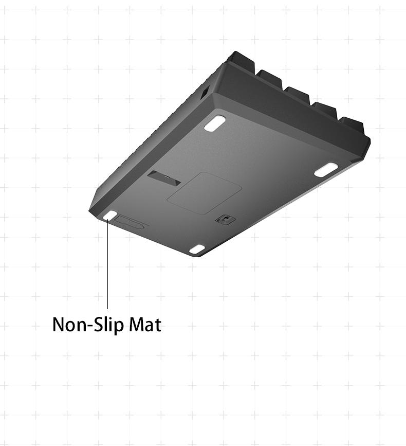 ZIFRIEND H61K Portable 60% Mechanical Gaming Keyboard, Mixed Lighting Compact 61 Keys Wired Office Keyboard with Mechanical Switch for Windows Laptop PC Mac,Hot Swappable,Blue / Red Switch