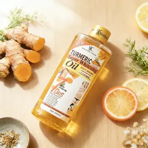 Turmeric Oil Super White 200ml: Deep Nourishing Body Oil for Anti-Dark Spot Care & Intensive Skin Repair, Leaving Skin Smooth, Even-Toned & Naturally Radiant