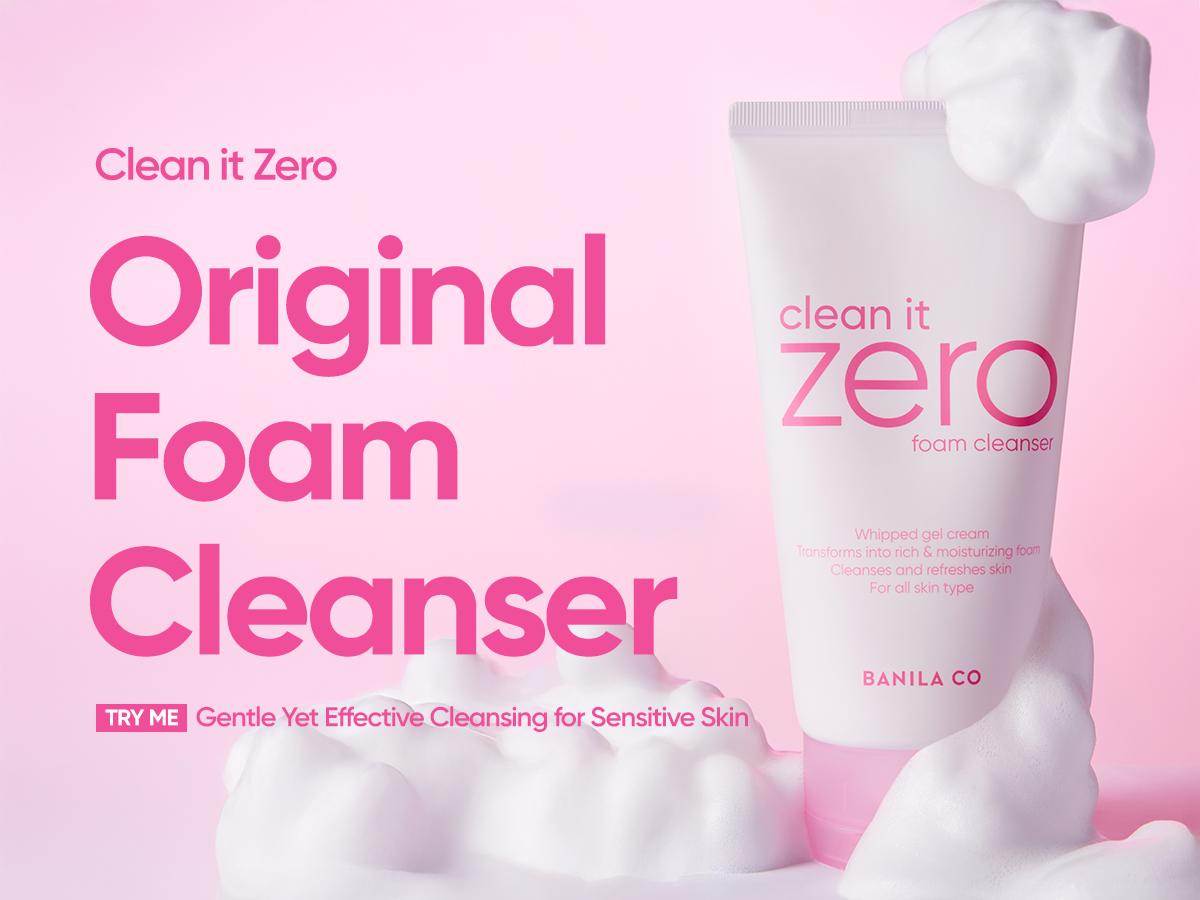 Clean It Zero Original Foaming Facial Cleanser | Moisturizing & Hydrating for All Skin Types