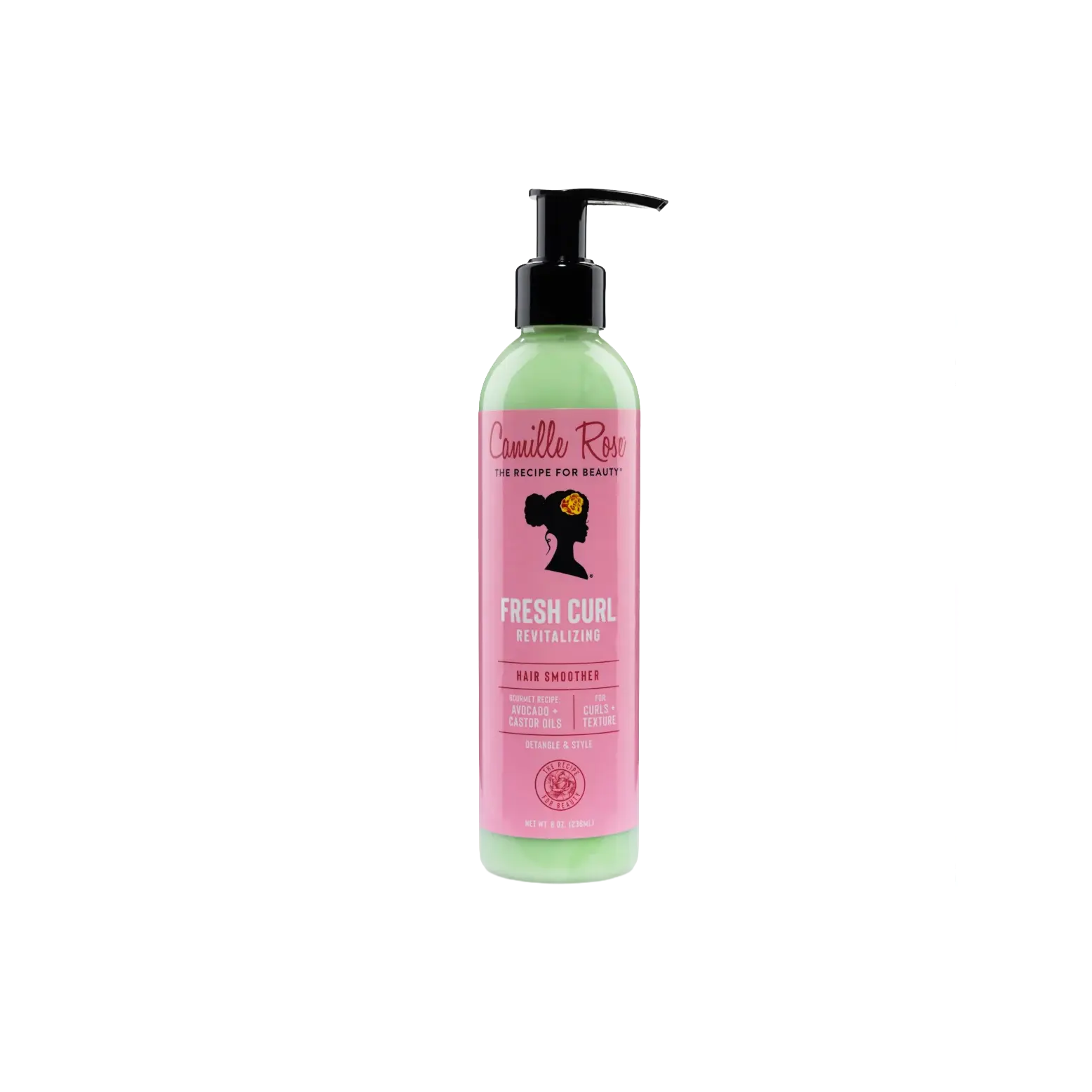 Camille Rose Fresh Curl Revitalizing Hair Smoother, Moisturizing Styling Cream with Avocado, Castor Oil & Peach, Detangling Curly Hair Products, Detangle, Rejuvenates, Haircare, Curl Activator For Curly Hair