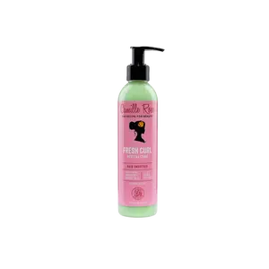 Camille Rose Fresh Curl Revitalizing Hair Smoother Haircare Cream, 8 oz, Infused with Castor Oil, Peach & Avocado Extracts