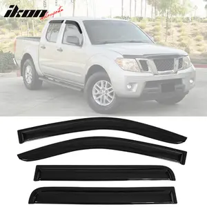 Visor Window for Nissan Frontier 2005-2020 Slim Style Smoke Tinted Acrylic