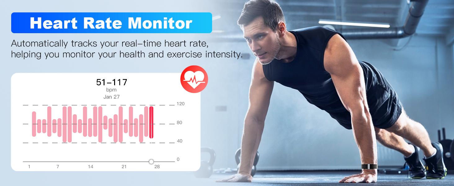 Smart Bracelet for Men Women, Fitness Tracker with Free App, 24/7 Auto Heart Rate/SpO2 Monitor, Sleep Stress Tracking Smart Health Wristband, 120+ Sports Modes with Extended Armband, IP68 Waterproof Smart Bracelet for Men Women, Fitness Tracker with Free App, 24/7 Auto Heart Rate/SpO2 Monitor, Sleep Stress Tracking Smart Health Wristband, 120+ Sports Modes with Extended Armband, IP68 Waterproof