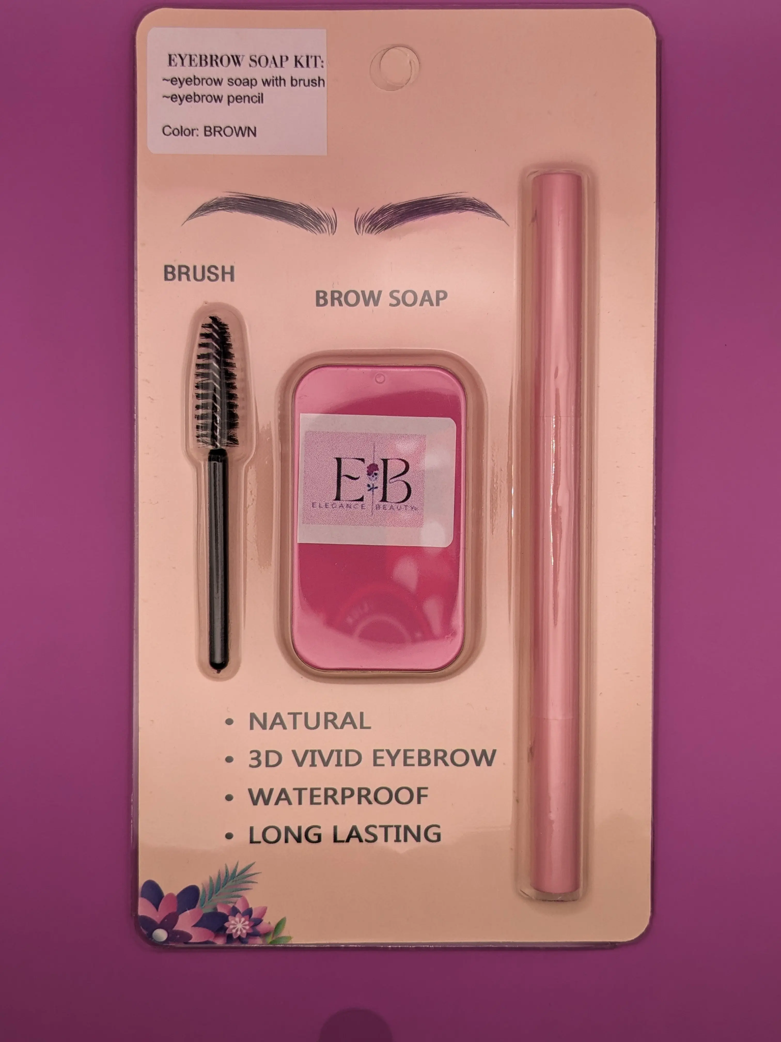 Brow Soap & Pencil Makeup Set - Smudge-free Design for Hairless Spot, US