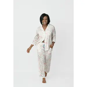 Pastel Texas Crop Pajama Set - Modal Knit