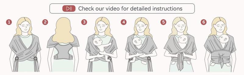 Momcozy Baby Wrap Carrier, All in 1 Original Breathable Baby Sling Lightweight Hands Free Baby Slings Adjustable Baby Carriers for Newborn up to 50 lbs Momcozy Baby Wrap Carrier, All in 1 Original Breathable Baby Sling Lightweight Hands Free Baby Slings Adjustable Baby Carriers for Newborn up to 50 lbs