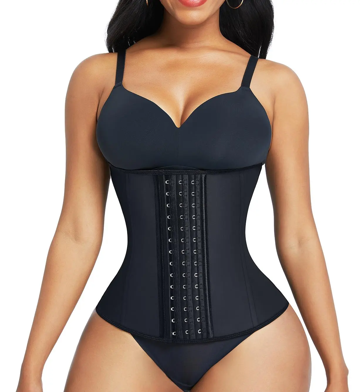 FeelinGirl Hook Latex Waist Trainer Waist Cincher Corset for Women Compression Fit Shapewear Womenswear Gorgeous Day  waisttrainer Lady Underwear Basic Comfortable #SummerVibes