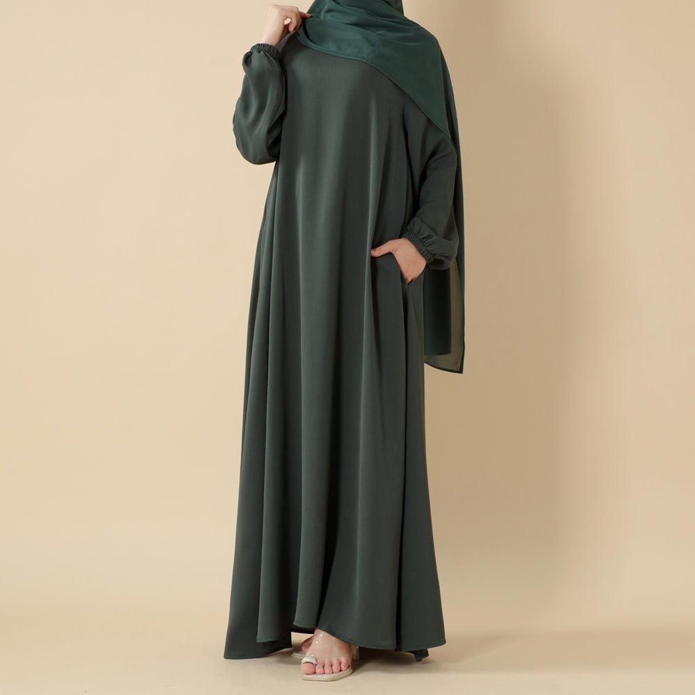 Modest Luxury Premium Nida Zoom Umbrella Cut Summer Abaya (MA233) Modest Luxury Premium Nida Zoom Umbrella Cut Summer Abaya (MA233)
