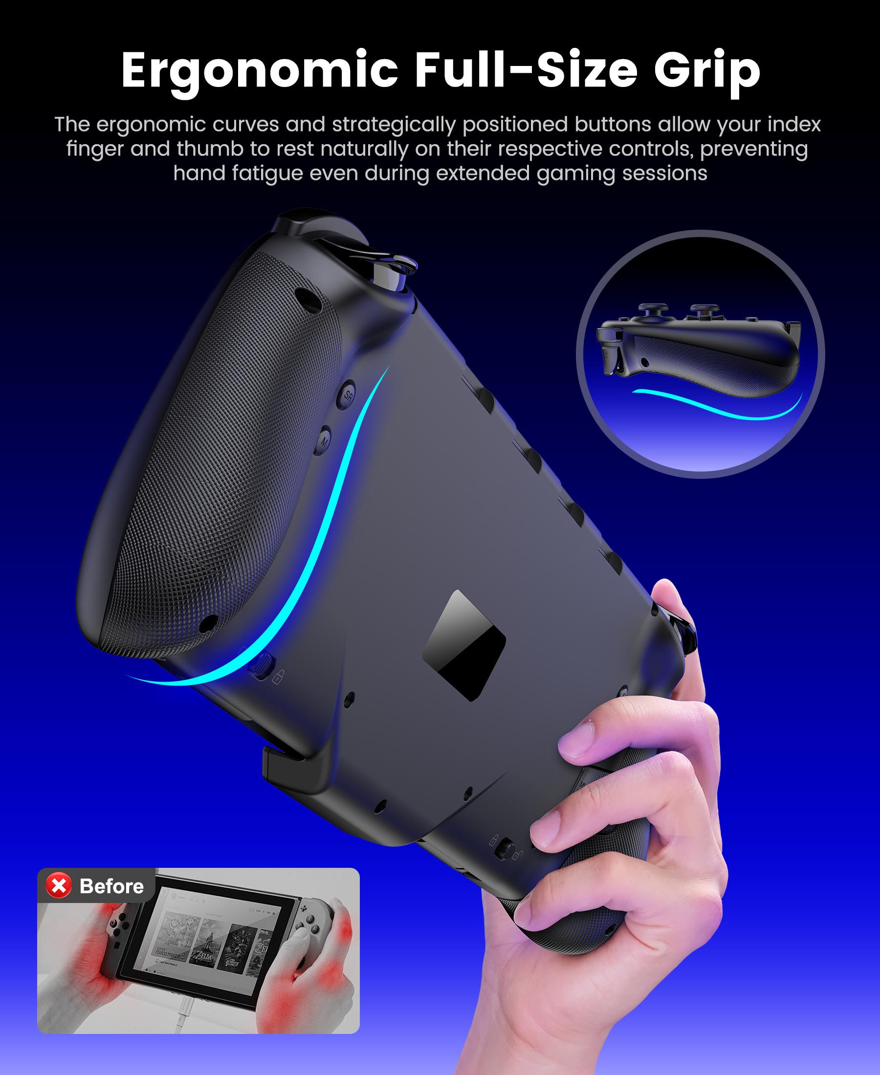 BEBONCOOL Switch 2 Controller, Switch 2 Accessories Wireless Pro Controller with No-drift Hall Effect Joystick, 4 RGB Mode, 10H+ Battery, Turbo&Macro, Full-Size Hand-Curve Design Comfort for Nintendo Switch 2 Games