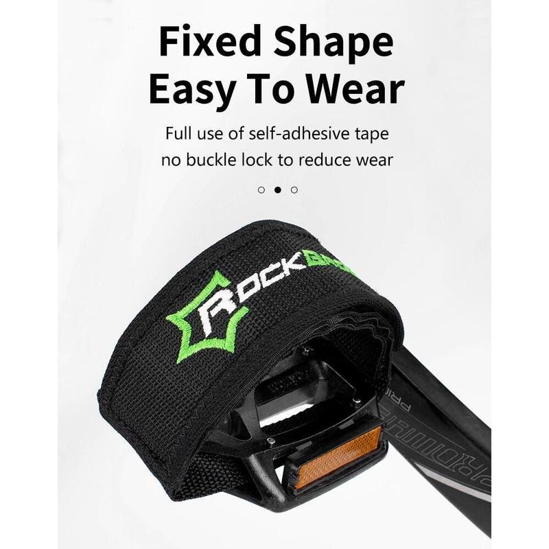 ROCKBROS High Strength Double-side Bike Pedal Cover Cycling Pedal Foot Strap Ultralight Anti-slip Pedal Belt