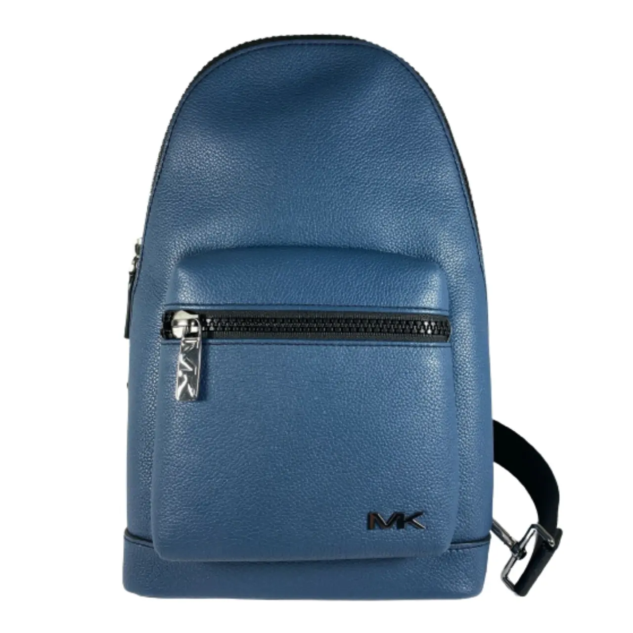 Pre-owned MICHAEL KORS Leather. PVC Backpacks Men's Unisex Cooper Pebbled Leather Commuter Slingpack Backpack