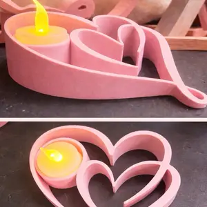 Heart shaped tea light holder!