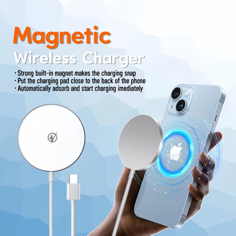 6-in-1 Portable Charging & Audio Kit – 10,000mAh Magnetic Power Bank, Wireless Charger, Type-C Cable & Bluetooth Headphones
