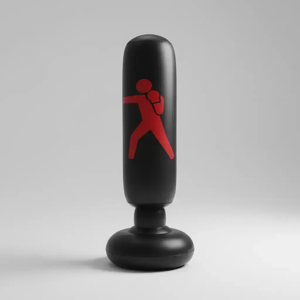 Inflatable Boxing Column Punching Bag, Boxing and Taekwondo Training Sandbag, Fitness Equipment for Home Gym