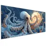Full Round Octopus Moon Diamond Art Kit for Adults - 32x16 in Hobbies Kit Adults with 1x Diamond Tray, DIY Mosaic Craft Supplies, Ocean Themed Home Decor, Office Relaxation Activity