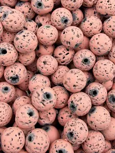 61.Peach Lava Stone(8mm)