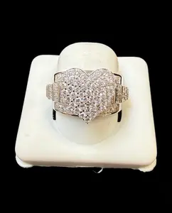 Titanium Jewelry Unisex Youth Silver Heart Ring