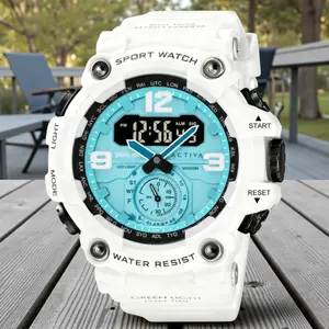 Invicta Activa Vextron X Digital Men's Watch - 52mm White, Silicone Band, Hardlex Glass, Waterproof, Sports Outdoor (ACW1637-006) MSRP $99