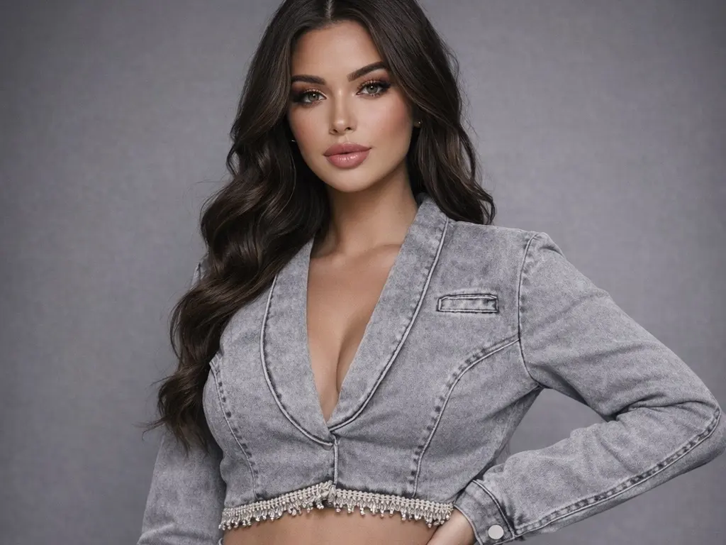 Dripping Rhinestones Crop (Jacket Only)