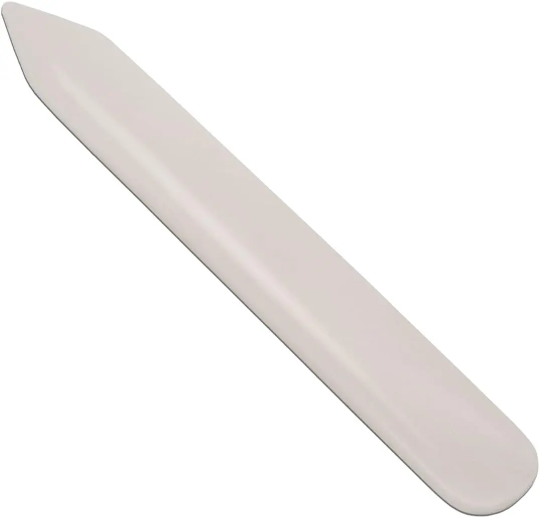 Genuine Cattle Bone Folder Tool – Scoring, Creasing, Folding, Leather Burnishing for Paper, Card Crafts, Ideal for Scrapbooking, Bookbinding | 100% Cattle Bone