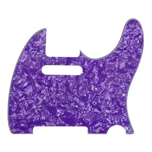 5-Hole Telecaster Pickguard - 4-Ply Purple Pearl