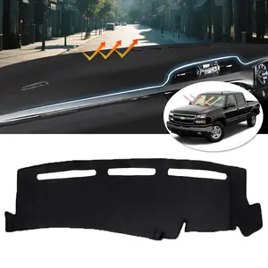 Canvcle Dash Cover for GMC Sierra/Chevy Chevrolet Silverado 1999-2006, GMC Yukon XL/Chevy Suburban Tahoe Avalanche 2000-2006 Dashboard Cover Mat Sunshield Protector