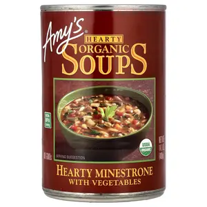 Amy's Organic Hearty Soups, Minestrone with Vegetables, 14.1 oz (400 g)
