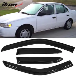 Window Visor for Toyota Corolla Sedan 1998-2002 Slim Style Acrylic 4Pc Set