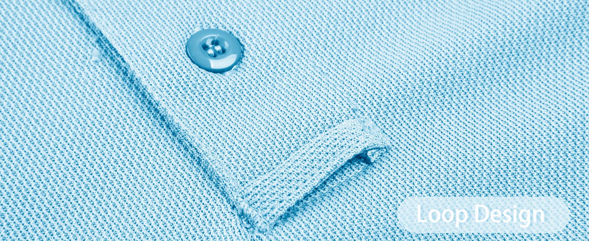 MAGCOMSEN Men's Polo Shirts 3 Button Quick Dry Performance Long Sleeve Tactical Shirts Pique Jersey Golf Shirt Classic Comfy FallFreshness Outdoorfun