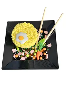 Ramen Noodle Soup Handmade DIY Slime Kit – Thick Clear Broth Slime with Clay Noodles, Toppings & Charms, Scented Sensory Stress Relief Toy – Hoshimi Slimes