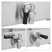 ROVSUN 24.9QT Electric Deep Fryer w/Frying Baskets Timer Drains & Lids, Dual Tank Kitchen Countertop Commercial Frying Machine, Adjustable Temperature, for French Fries Donuts Onion Rings, 3400W 110V