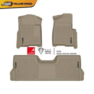3D TPE All Weather Floor Mats Liners Fit For 2009-2014 Ford F-150 SuperCrew Cab