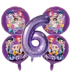 K-Pop Themed Foil Balloon Birthday Party Decorations