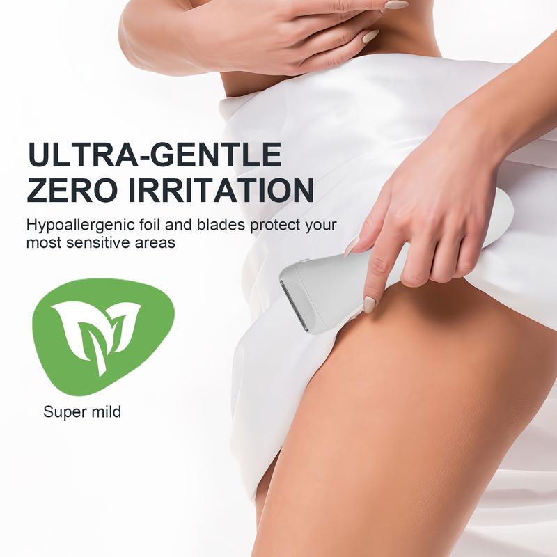 Smooth & Safe Electric Shaver for Women, Rechargeable Dry Use Razor for No Nicks & Bumps on Legs, Underarm, Bikini Area, Gentle Lady Shaver Smooth & Safe Electric Shaver for Women, Rechargeable Dry Use Razor for No Nicks & Bumps on Legs, Underarm, Bikini Area, Gentle Lady Shaver