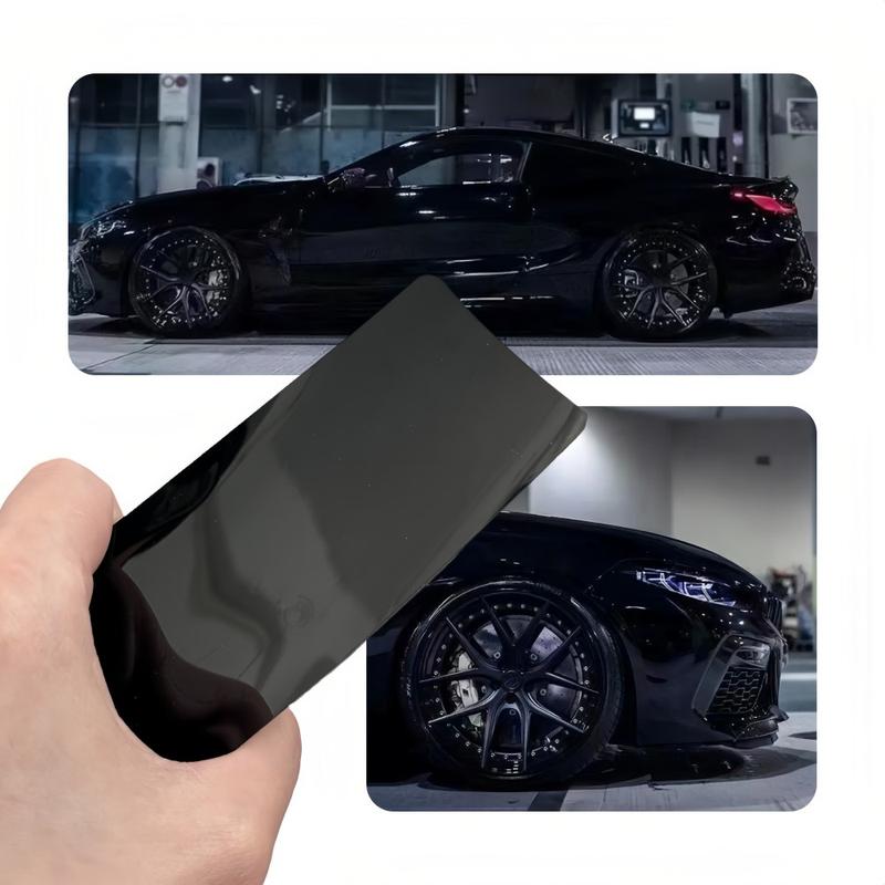 FONESO Super Glossy Car Body Sticker with Cutter and Hand Tool Kit, 60 x 8 inch Car Vinyl Film Wrap Protector Sticker, 5 FT x 1 FT Self-Adhesive Air Bubble Free Easy to Install, Universal For All Cars SUVs Sedan Coupe Truck Pickup Bike Motorcycle 30*150cm