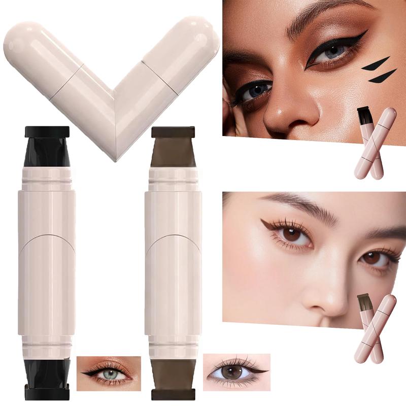 Foldable Eyeliner Stamp Gel Eyeliner Pencil Set SmudgeProof Waterproof Eye Liner for Beginners Christmas Gift MultiPurpose Makeup Tool US Flawless Lid Lipliner