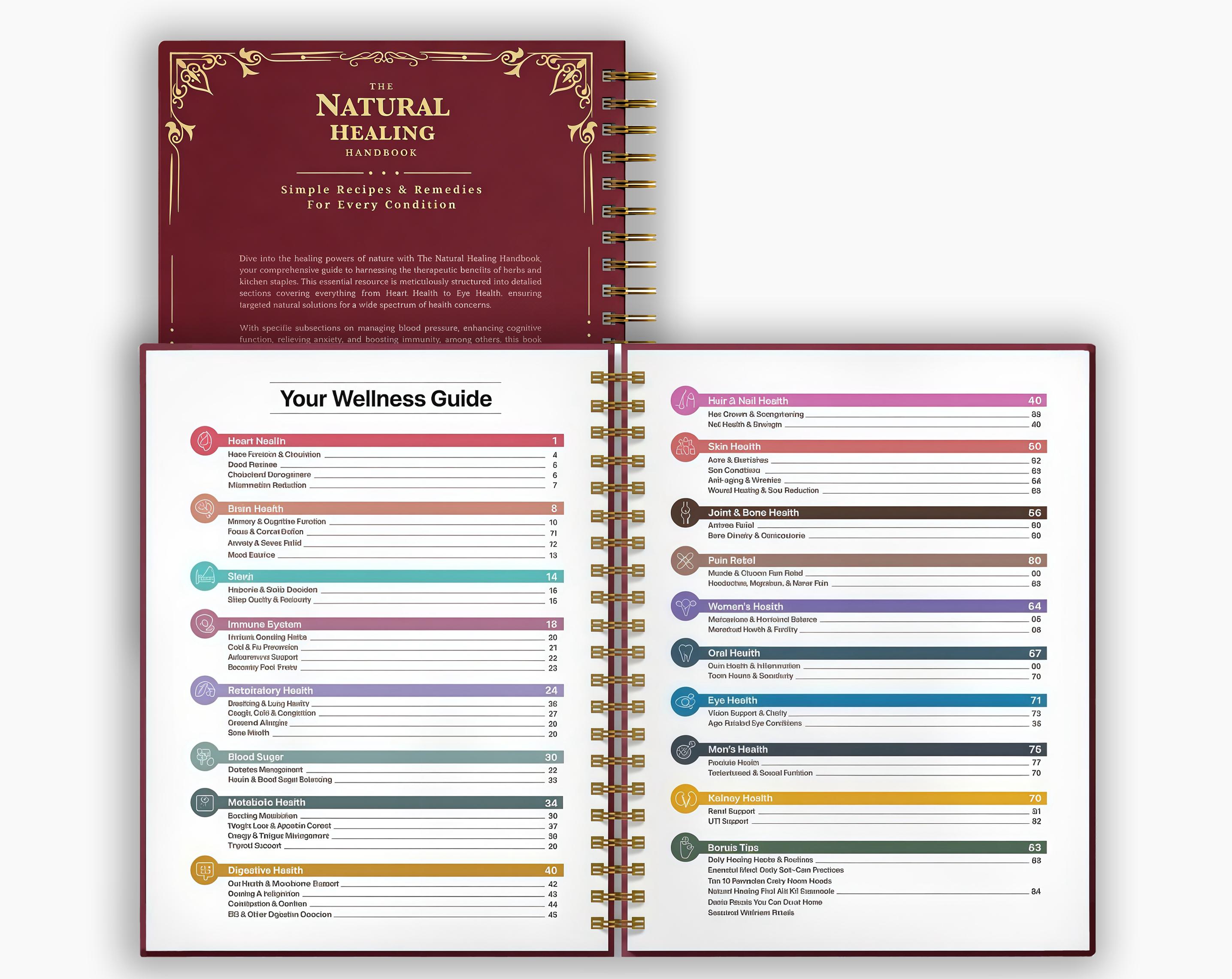 The Natural Healing Handbook Natural Recipes & Remedies for Mind, Body, and Balance