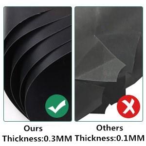 10 Pack Stove Burner Covers Double Thickness Reusable Non-Stick Heat-Resistant Gas Range Protectors for Kitchen and Easy to Clean（Black）FLSEPAMB