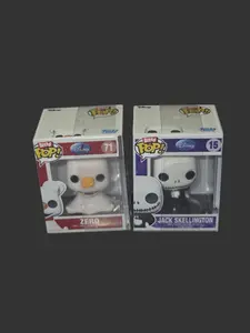 Zero and Jack Skellington Bitty Pops - 2-Pack Collectible Figures from Disney's The Nightmare Before Christmas