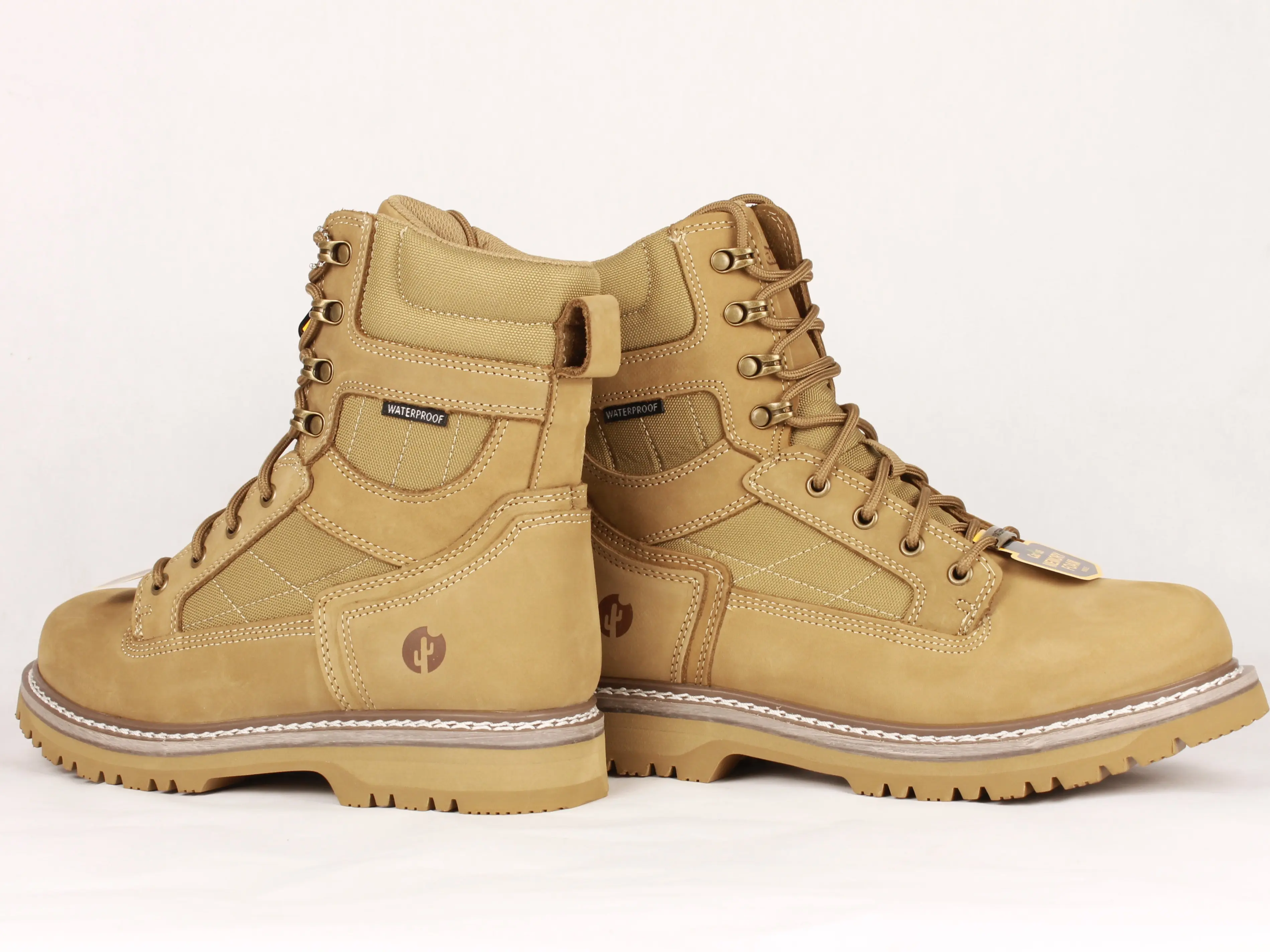 Cactus Boots Men's Academy Tactical Work Boots, Sand-Colored Lightweight Shoe with Reliable Traction for Walking & Training, Walking Shoes, Footwear, Tough, Walking Boot