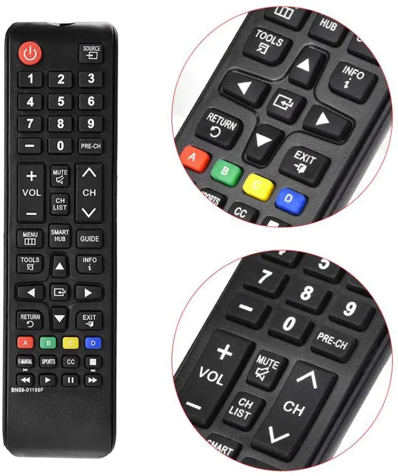 Besia Replacement Remote BN59-01199F for All Samsung Smart LCD/LED TV