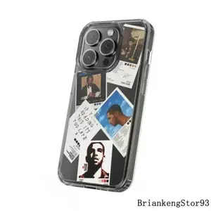 Suitable for iPhone 16 15 14 13 12 11 Pro Max Drake Album Cover and Track List Transparent Silicone Shockproof Phone Case .8.R93