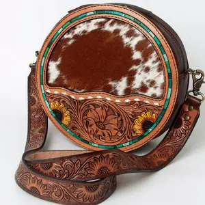 American Darling genuine leather and cowhide canteen purse American Darling genuine leather and cowhide canteen purse