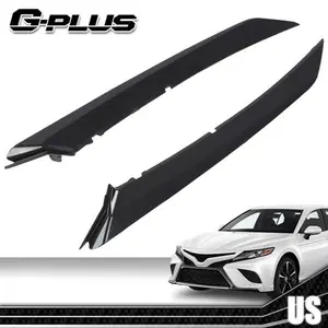 Front Bumper Grille Trim Moldings Fit For 2018-2022 Toyota Camry SE XSE Black