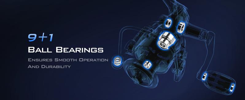 KastKing Centron & Centron Lite Spinning Reels, Size 500 is Perfect for Ice Fishing, Up to 17.5Lbs Max Drag, 5.2:1 Gear Ratio, Ultra Smooth Powerful, CNC Aluminum Spool, 9+1 BB Light Weight Centron Spinning Reels