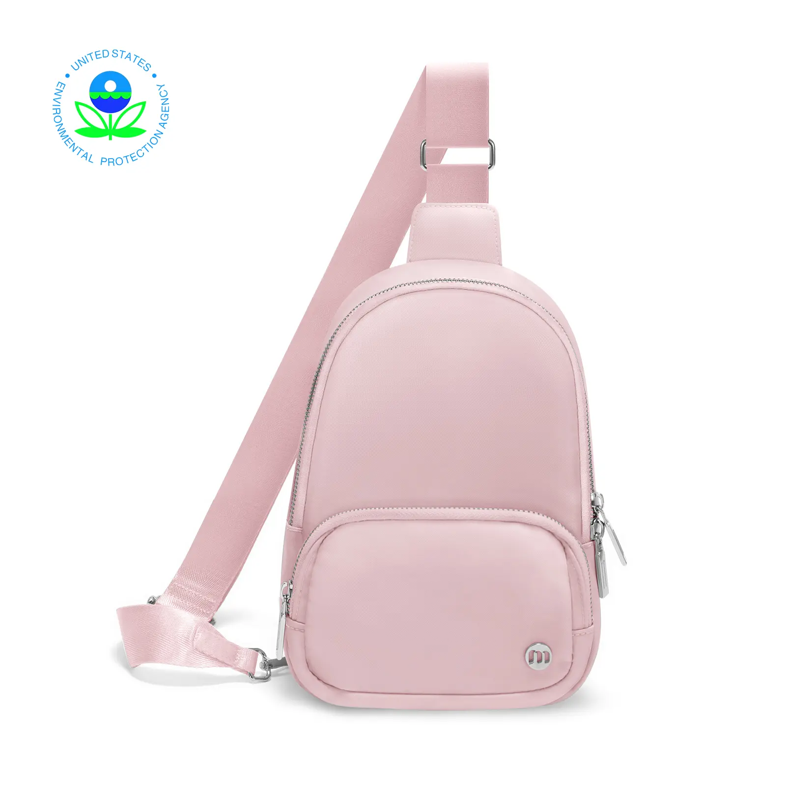 Mexs Crossbody Bag for Women & Men, 4L Lightweight Sling Backpack with Adjustable Strap，Sling Purse Chest Bag for Travel/Gym/Daily Use