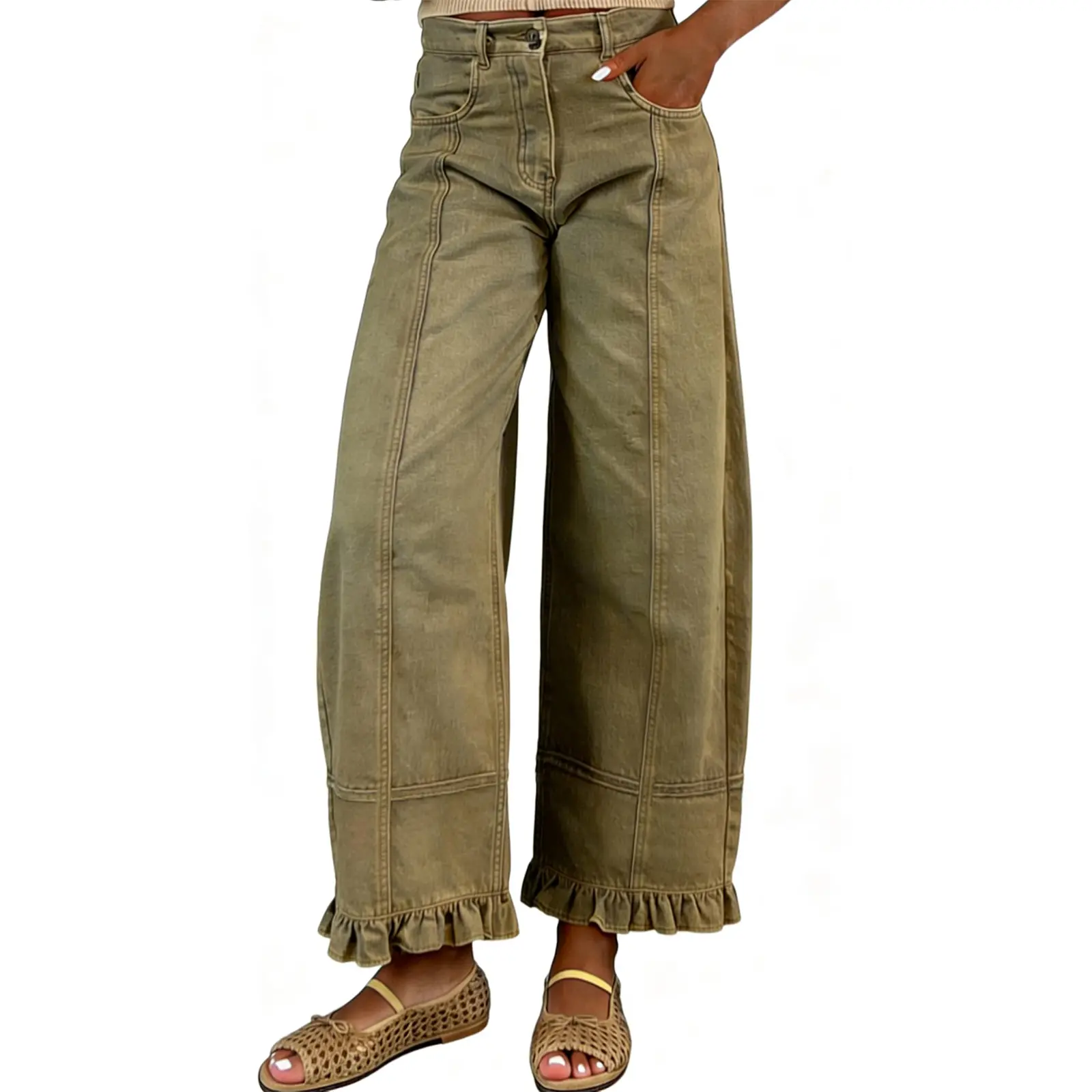 utcoco Barrel Jeans Women 2026  Y2k Patchwork Baggy Boyfriend Denim Pants,back to school shopping,clothes for back to school,first day of school outfits