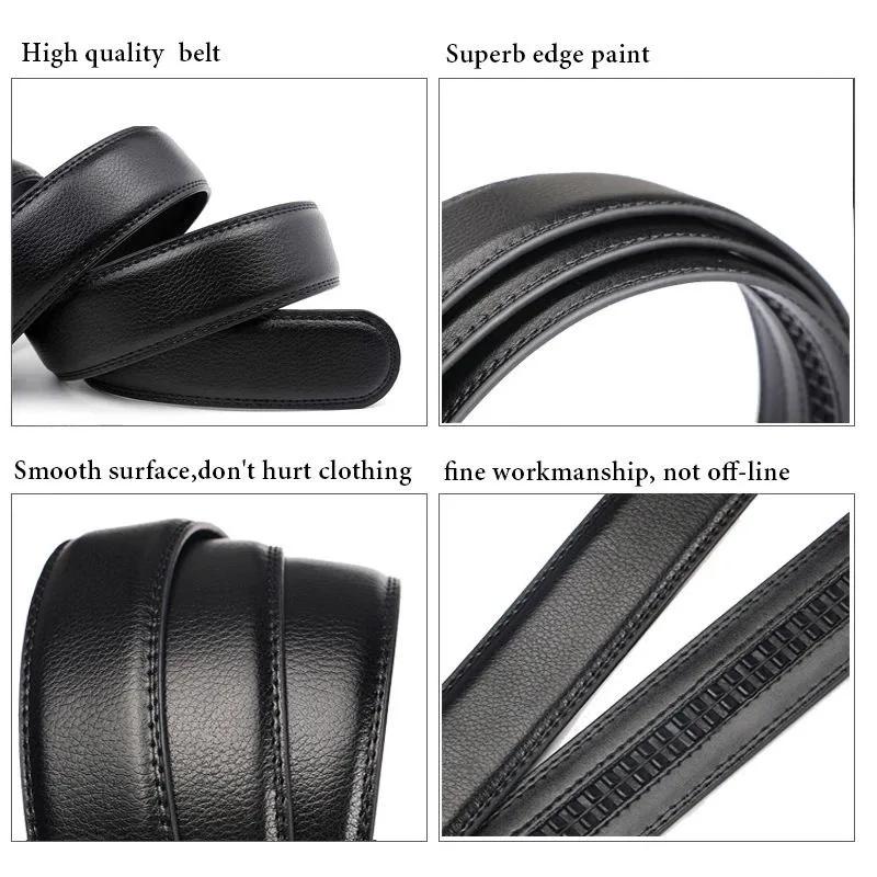 Men's belt automatic buckle leather men's high-quality leather belt jeans casual fashion versatile