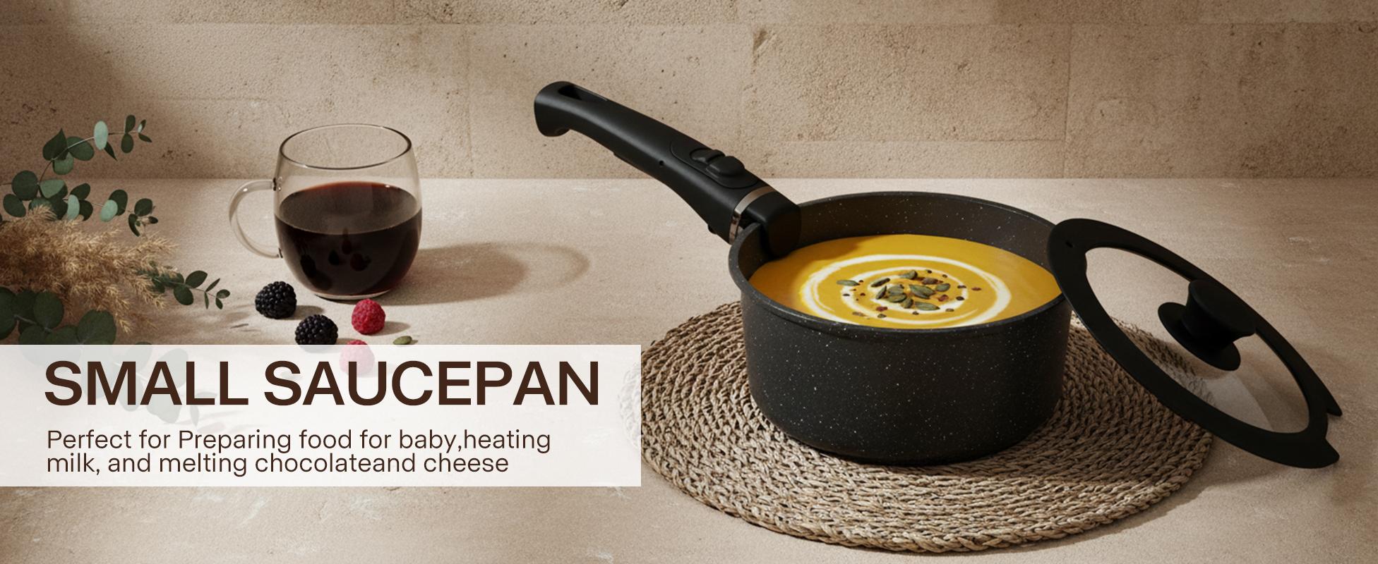 USELUCK-Camping and Baking Removable Handles, Non-Stick Cookware Sets, Essential Stackable Non-Stick Cookware Sets (Oven Safe and RV Friendly), Multiple Colors, Multiple Combinations Available