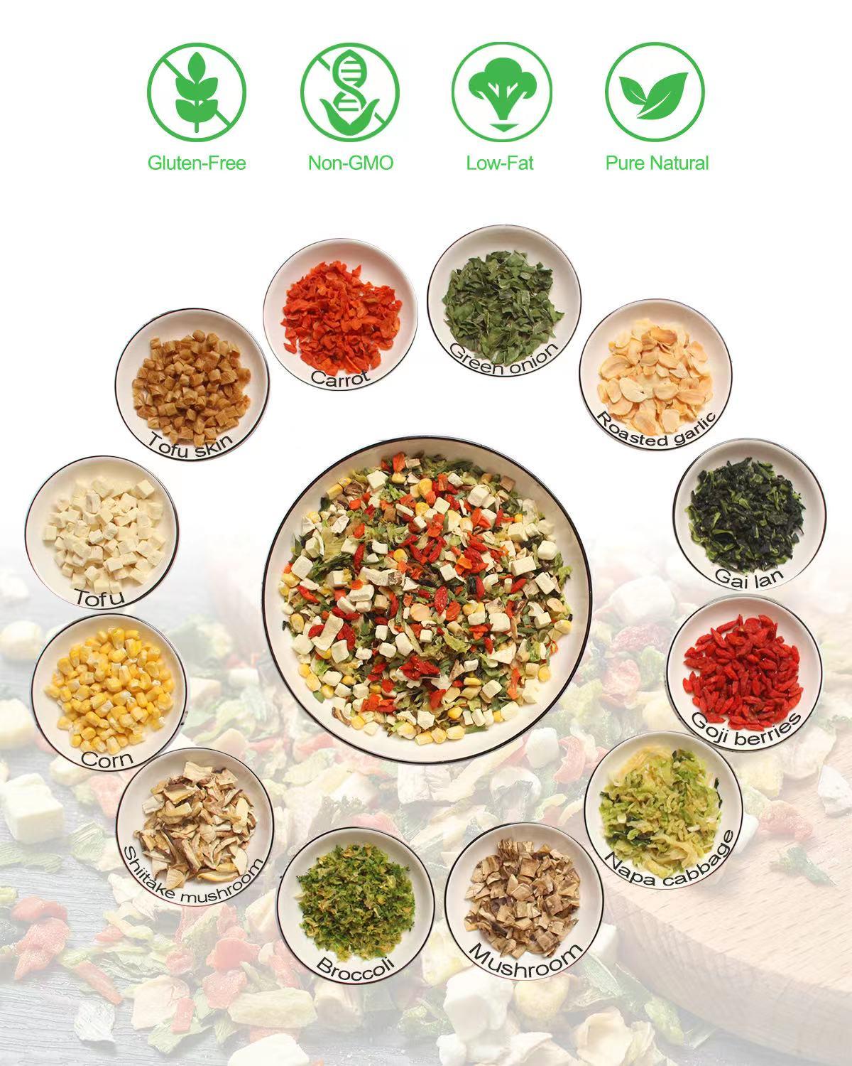 Ramen Toppings Mix - Seafood or Vegetable Upgrade Pack (14oz) | The Ultimate Instant Noodles Hack | Low Sodium Gluten-Free Non GMO | Whole Seafoods & Premium Veggies Mix Ramen Toppings Mix - Seafood or Vegetable Upgrade Pack (14oz) | The Ultimate Instant Noodles Hack | Low Sodium Gluten-Free Non GMO | Whole Seafoods & Premium Veggies Mix